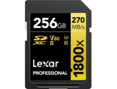 Lexar SDXC 256GB Profesionální 1800x UHS-II U3 ??(180/270 MB/S)