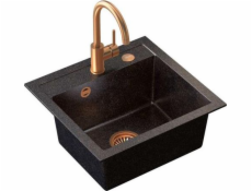 Steiner Art Johnny 110 Stebran Art Copper Black Pearl Sink s manuálním siph