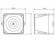 Eaton Asterta Mini 115/230V AC 105DB IP66 32 tun AS/N/110-230/R Akustické signalizační zařízení