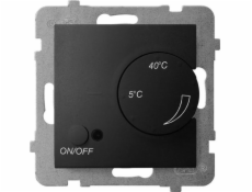 Ospel Aria Teplota Controller s režijním senzorem Black Metallic RTP-1UN/M/33