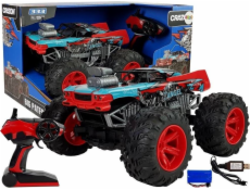 Leantoys Off -Road Car Remoal Controlled 1:14 2,4G RC červená velká kola