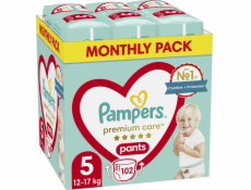 Pampers plenky Pangs Pans Premium Care 5, 12-17 kg, 102 ks.