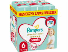 PAMPERS PANES PANS PREMIUM PARES 6, 15+ KG, 93 PC.