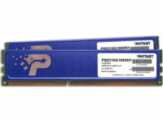 Patriot DDR3 2x8GB podpis 1600 MHz PSD316G1600KH