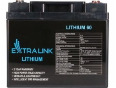 ExtraLink LifePo4 60AH baterie 12.8V BMS ex.30448