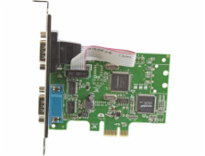 STARTECT PCIE X1 Řadič - 2x sériový port RS -232 DB9 (PEX2S1050)