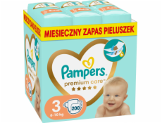 PAMPERS PAMPERS PREMIUM PARES 3, 6-10 KG, 200 PCS.