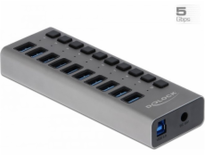 Hub USB Delock Delock Externer Supeed USB Hub MIT 10 Ports + Schalter