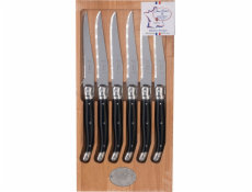 Jean Dubost Laguiole      6 pcs. Steak Knives Set Black