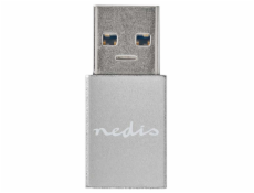 NEDIS PROFIGOLD USB-A/USB 3.2 Gen 1 adaptér/ USB-A zástrčka - USB-C zásuvka/ hliník/ stříbrný/ BOX