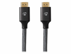 NEDIS PROFIGOLD Ultra High Speed HDMI kabel/ konektor HDMI - konektor HDMI/ 8K/ bavlna/ antracit/ BOX/ 3m