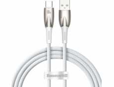 Kabel USB kabel USB kabel pro USB-C Baseus Glimmer, 100W, 1M (bílý)