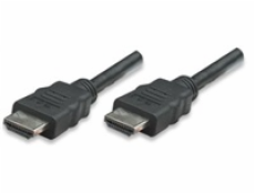 MANHATTAN kabel HDMI s Ethernetem, stíněný, 1m, Black