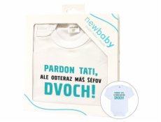 Body s potiskem New Baby Pardon tati,... máš šéfov dvoch! - darčekové balenie