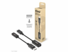 Club3D Adaptér aktivní DisplayPort 1.4 na HDMI 4K120Hz/8K60Hz HDR (M/F), černá