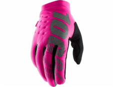 100% rukavice 100% Brszner Dámské rukavice Neon Pink Black XL (délka ruky 187-193 mm) (nové)