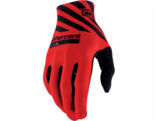 100% rukavic 100% celiových rukavic Racer Red - XL (délka ruky 200-209 mm) (nový 2022)