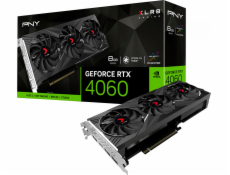 PNY GeForce RTX 4060 8GB VERTO EPIC-X RGB Triple Fan / 8GB GDDR6 / PCI-E / 3x DP / HDMI