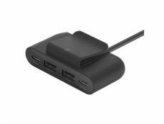 Belkin USB power Extender, 2xC 2xA až 30W, černý