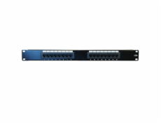 Patch panel 16p., UTP, Cat 5e, 1U, 19 ", LSA Krone