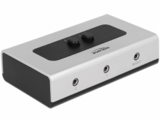 Delock Switch 2-port Klinke 3,5mm manuell bidirektional Audio-Switch
