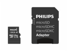 Philips MicroSDXC karta 128GB Class 10 UHS-I U1 incl. adapter