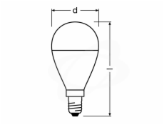 Osram LED VALUE CL P  FR 60 8W/840 E14