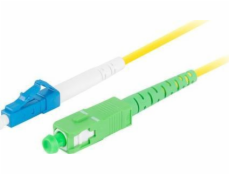 LANBERG optický patch cord SM LC/UPC-SC/APC simplex 5m LSZH G657A1 průměr 3mm, barva žlutá  