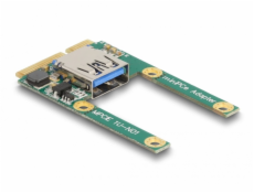 Delock Mini PCIe I/O 1 x USB 2.0 Typ-A samice full size / half size