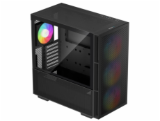 DEEPCOOL skříň CH560 / MidT/ 3x140 a 120mm ARGB fan / USB 3.0 / tvrzené sklo / černá