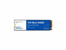 WD BLUE SSD NVMe 500GB PCIe SN580,Gen4 , (R:4000, W:3600MB/s)