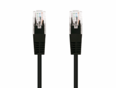 C-TECH Kabel patchcord Cat5e, UTP, černý, 0,25m