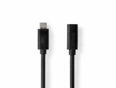 Nedis CCGL64010BK10 - USB 3.2 Gen 1 Kabel | USB-C Zástrčka - USB-C Zásuvka | 1 m | Černá