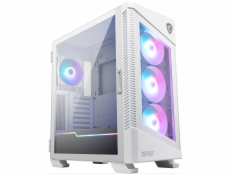 MSI skříň MPG VELOX 100R WHITE/ bez zdroje/ levé temperované sklo/ 4x ARGB 120 mm fan/ 1x USB3.1 Type-C/ 2x USB3.0/ bílá