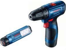 Bosch GSR 120-LI + GLI 12V-300 Professional Vrtací šroubovák + lampa