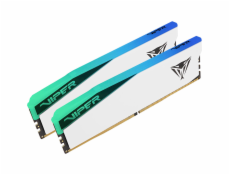 Patriot Viper Elite 5/DDR5/32GB/6200MHz/CL42/2x16GB/RGB/White