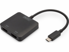 DIGITUS USB-C - 2x HDMI MST Video Hub DP 1.4, HDMI 2.0, 4K/60Hz