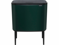 Brabantia Waste Bin Bo Touch Bin Pine Green, 3 x 11 L