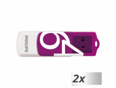 Philips USB 2.0 2-Pack      64GB Vivid Edition Magic Purple