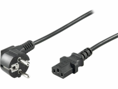 Napájací kábel Napájací kábel 230V napájací adaptér, CEE7 (vidlica)-C13, 1m, schválené VDE, čierny, No Name