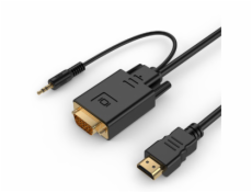 GEMBIRD Kábel HDMI Samec/VGA Samec +3,5mm Jack 3