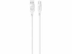 USB usams usams kabel USB-C PD rychlé nabíjení 1,2 m 6A lithe série White/White SJ568USB02 (US-SJ568)