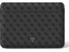 Guess PU 4G Triangle Metal Logo Computer Sleeve 16  Black Nové