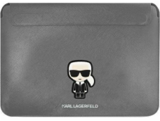 Karl Lagerfeld Saffiano Ikonik Computer pouzdro 16  Silver Nové