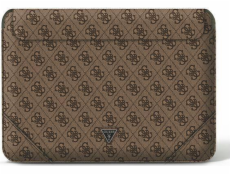 Guess PU 4G Triangle Metal Logo pouzdro na notebook 16  hnědé Nové