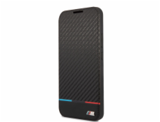 BMW M PC/TPU Book Tricolor Stripes Pouzdro pro Samsung Galaxy S22+ Black Nové