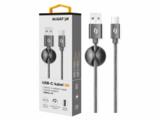 Datový kabel ALIGATOR PREMIUM 2A, USB-C, 1m, černý