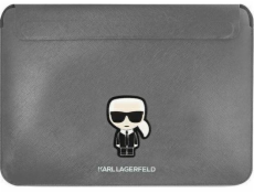 Karl Lagerfeld Saffiano Ikonik Computer pouzdro 13/14  Silver Nové