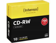 INTENSO CD-RW Slim Case 700MB REW 10ks