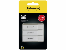 INTENSO - 32GB Alu Line silver, 3 pack